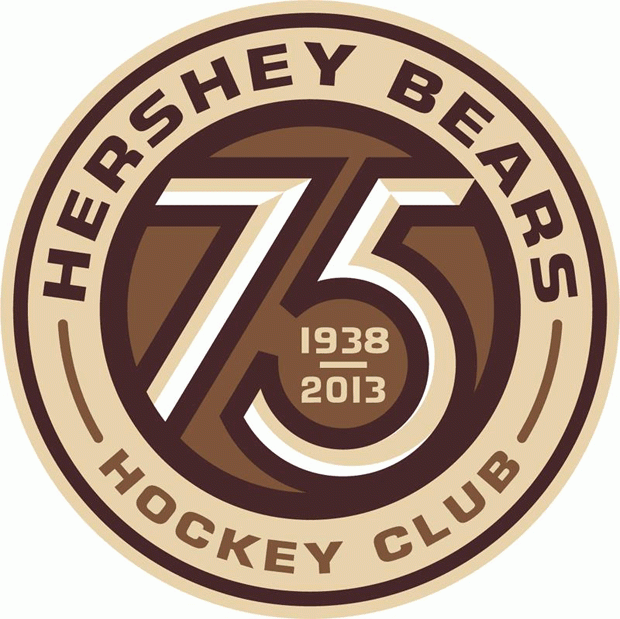 Hershey Bears 2012 13 Anniversary Logo iron on transfers for clothing